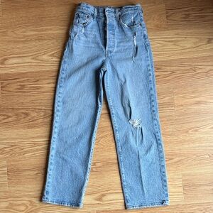 Levi’s Premium Ribcage Straight Ankle Jeans